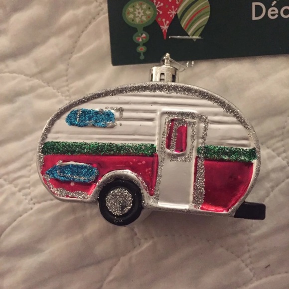 Boho camper trailer christmas ornaments - Picture 3 of 6